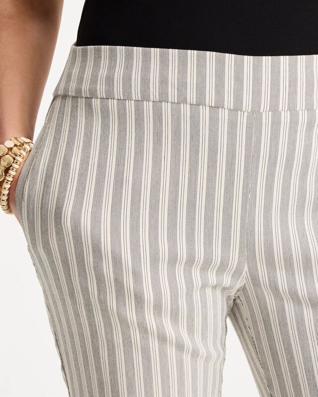 Striped Straight Crop Pant - image 4